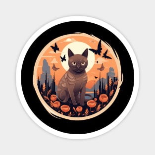 Burmese Cat Halloween, Cat Lover Magnet